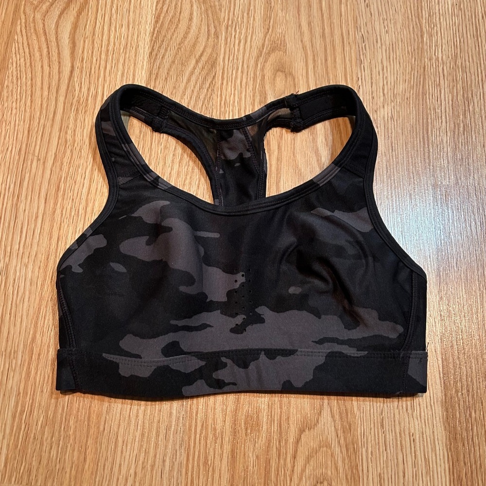 AVIA Women's Small Camo Print Racerback Sports Bra - Low Impact Workout